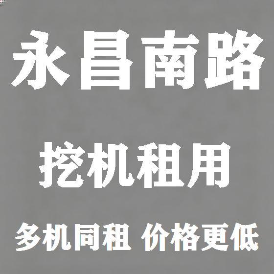 北京永昌南路挖机租赁图