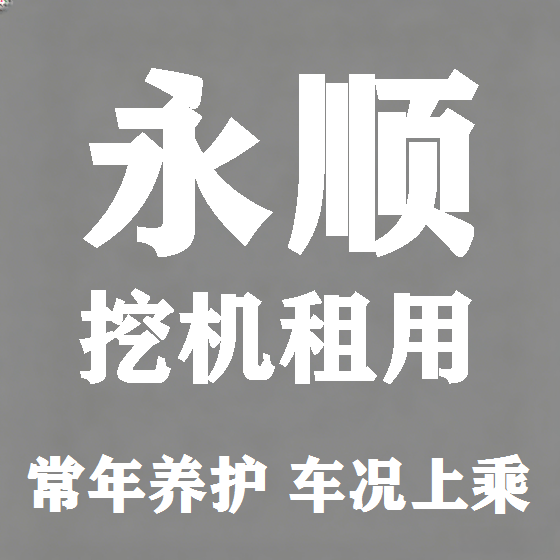 北京永顺挖机租赁图