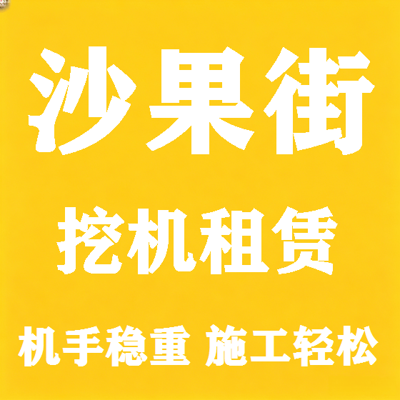 北京沙果街挖机租赁图