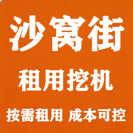 北京沙窝街挖机租赁图