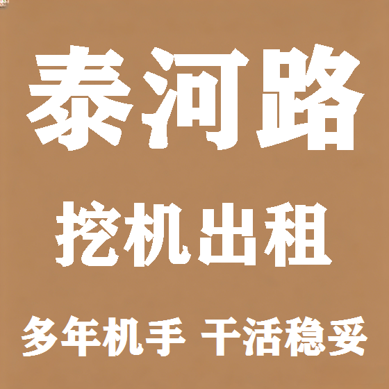 北京泰河路挖机租赁图