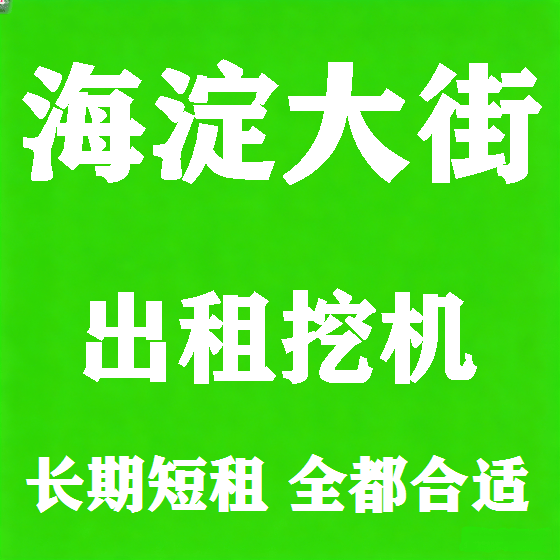 北京海淀大街挖机租赁图
