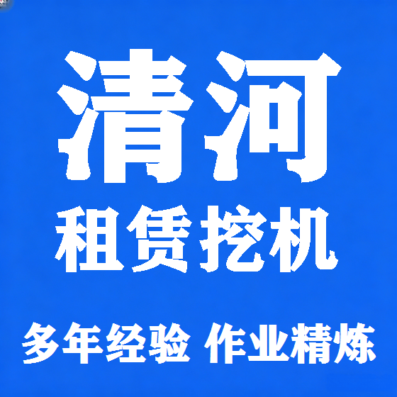北京清河挖机租赁图