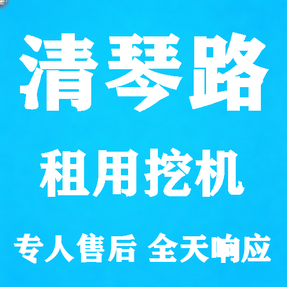 北京清琴路挖机租赁图