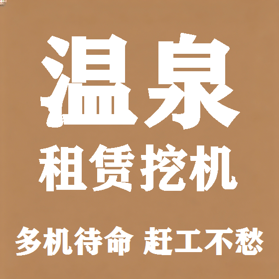 北京温泉挖机租赁图