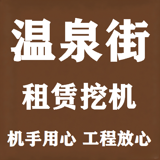 北京温泉街挖机租赁图