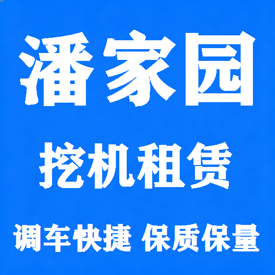 北京潘家园挖机租赁图