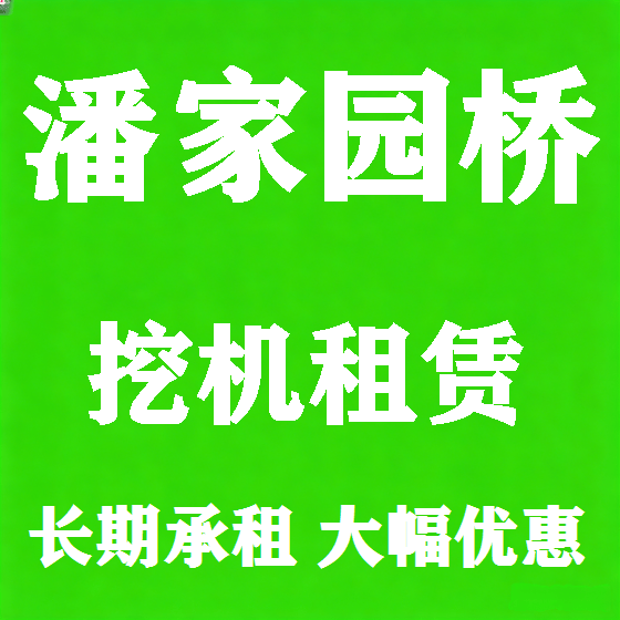 北京潘家园桥挖机租赁图