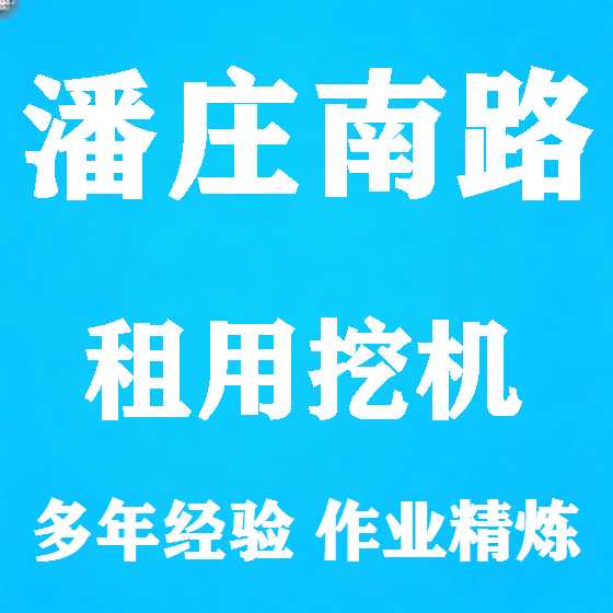 北京潘庄南路挖机租赁图