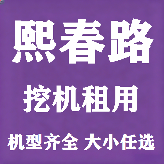 北京熙春路挖机租赁图