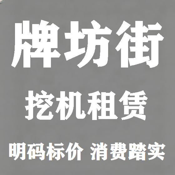 北京牌坊街挖机租赁图