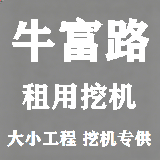 北京牛富路挖机租赁图