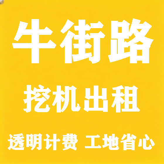 北京牛街路挖机租赁图