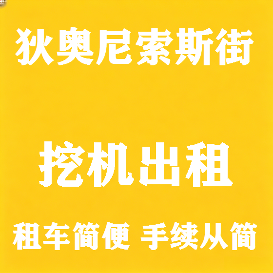 北京狄奥尼索斯街挖机租赁图