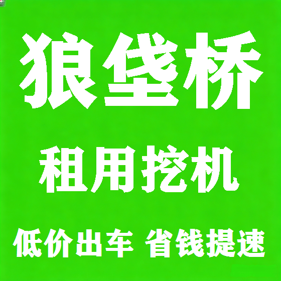 北京狼垡桥挖机租赁图