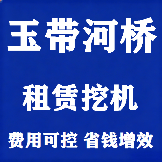 北京玉带河桥挖机租赁图