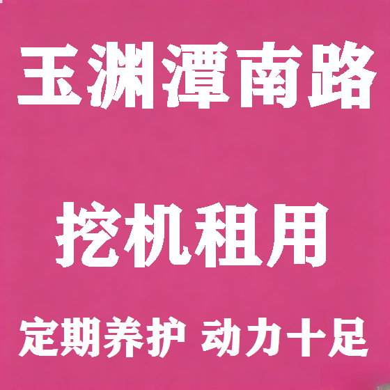 北京玉渊潭南路挖机租赁图