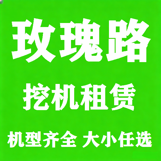 北京玫瑰路挖机租赁图