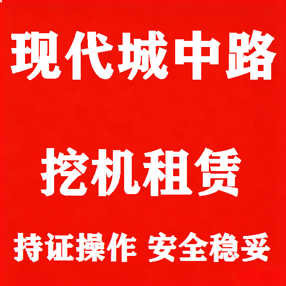 北京现代城中路挖机租赁图