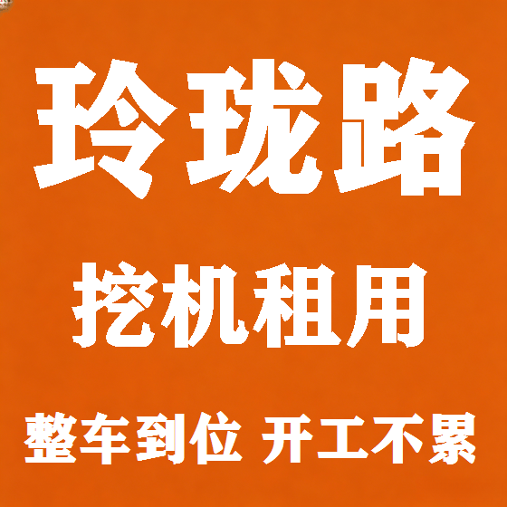 北京玲珑路挖机租赁图