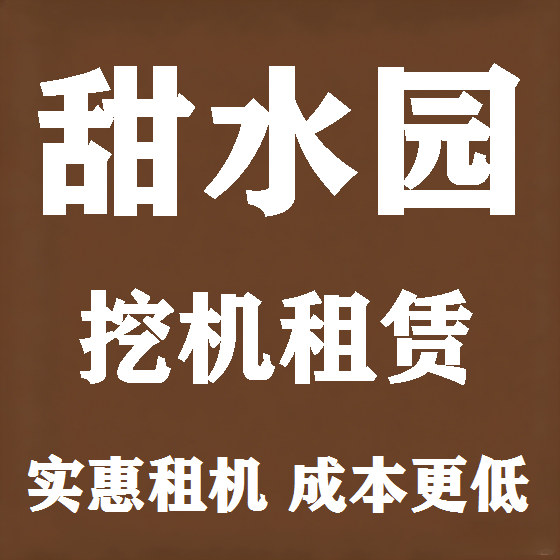 北京甜水园挖机租赁图