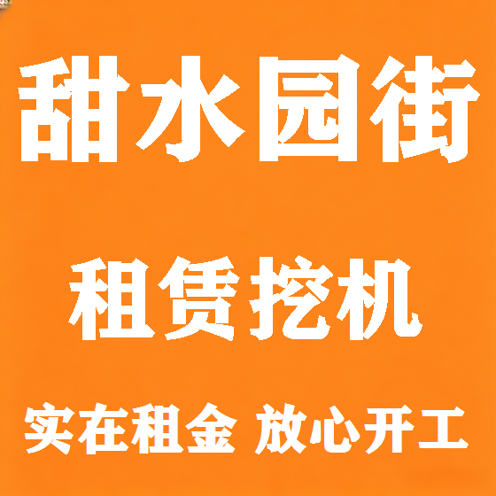 北京甜水园街挖机租赁图