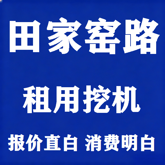北京田家窑路挖机租赁图