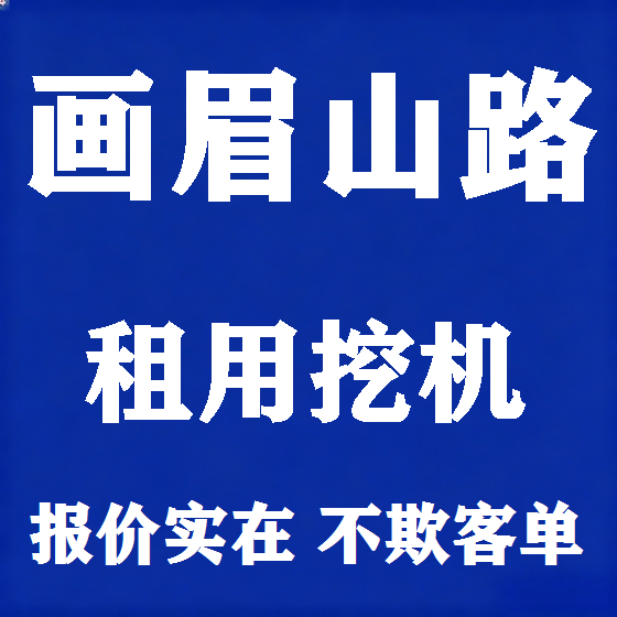 北京画眉山路挖机租赁图