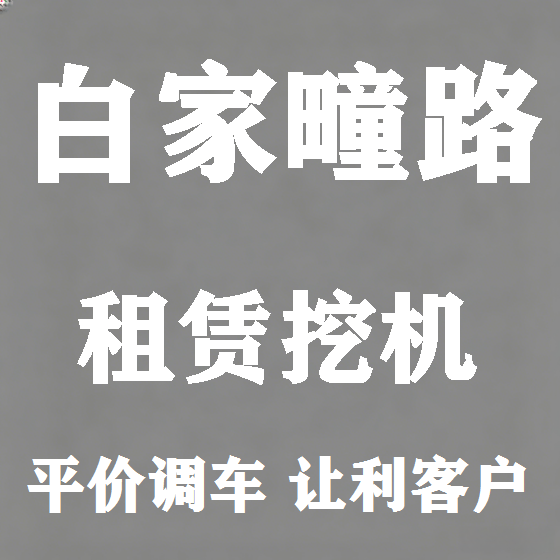 北京白家疃路挖机租赁图