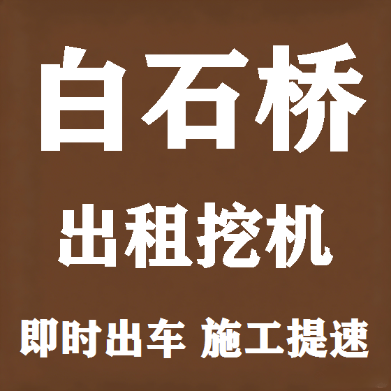 北京白石桥挖机租赁图