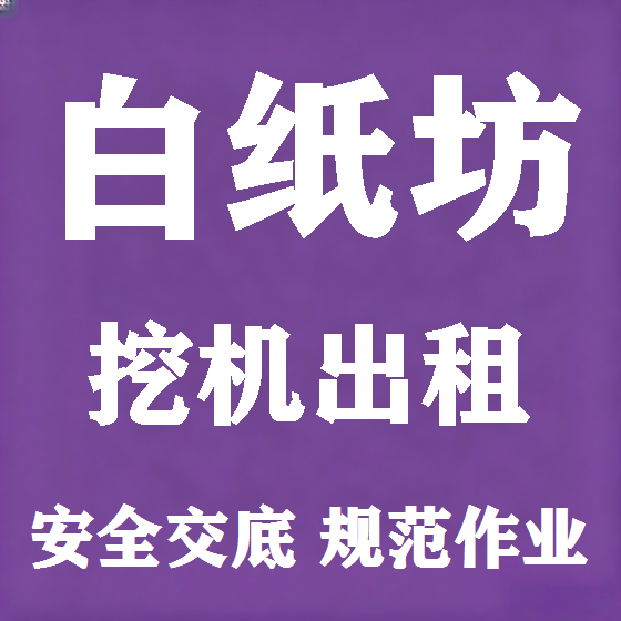 北京白纸坊挖机租赁图