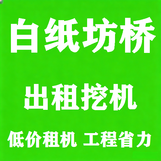 北京白纸坊桥挖机租赁图