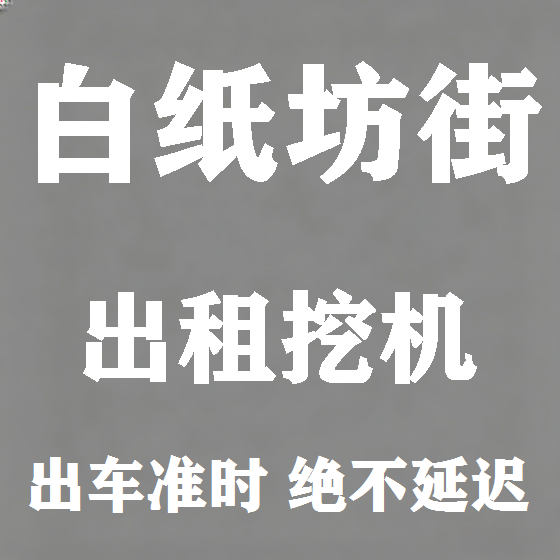 北京白纸坊街挖机租赁图