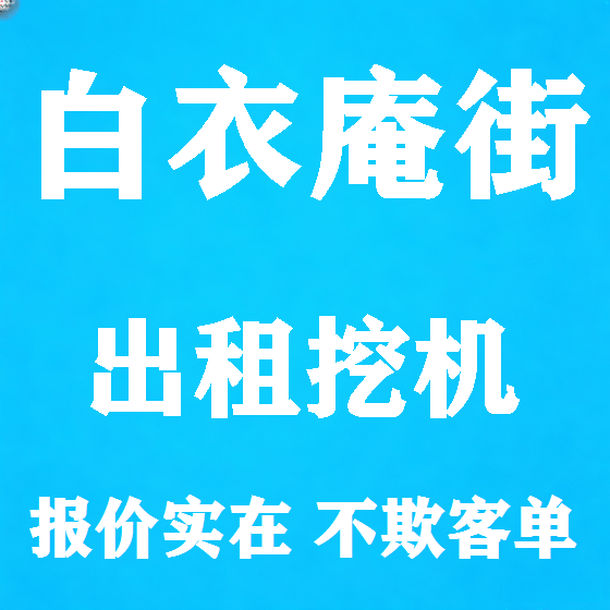 北京白衣庵街挖机租赁图