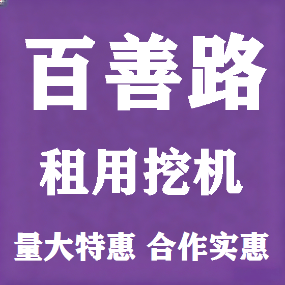北京百善路挖机租赁图