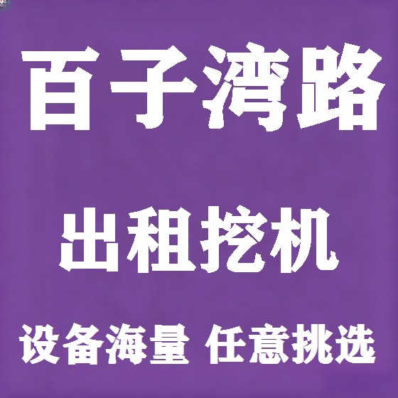 北京百子湾路挖机租赁图