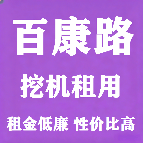 北京百康路挖机租赁图
