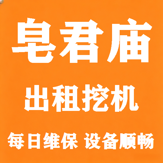 北京皂君庙挖机租赁图