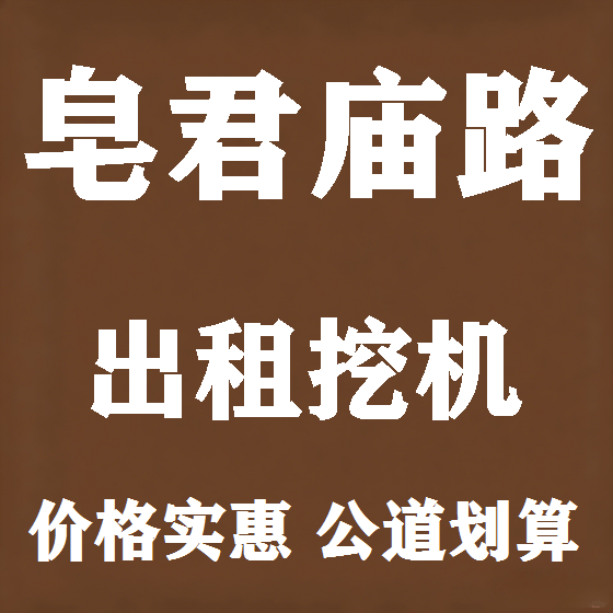 北京皂君庙路挖机租赁图
