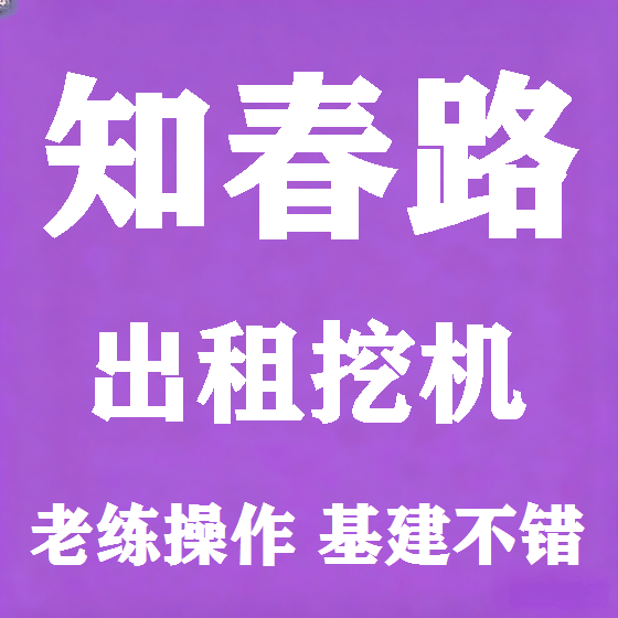 北京知春路挖机租赁图
