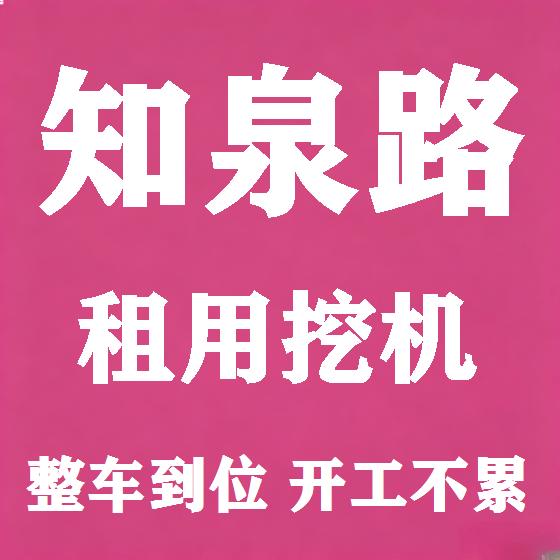 北京知泉路挖机租赁图