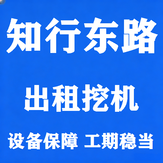 北京知行东路挖机租赁图