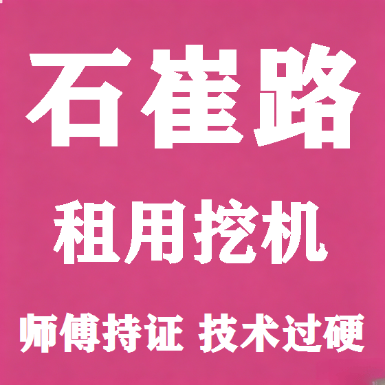 北京石崔路挖机租赁图