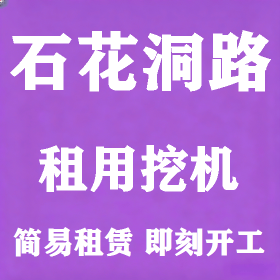 北京石花洞路挖机租赁图