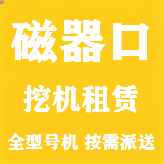 北京磁器口挖机租赁图