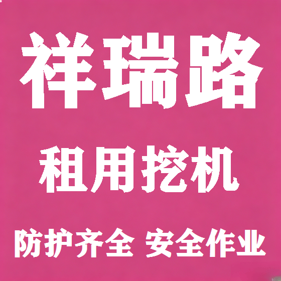 北京祥瑞路挖机租赁图