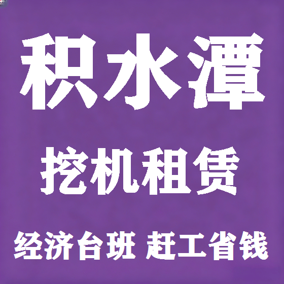 北京积水潭挖机租赁图