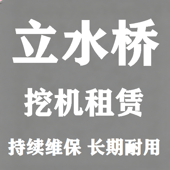 北京立水桥挖机租赁图