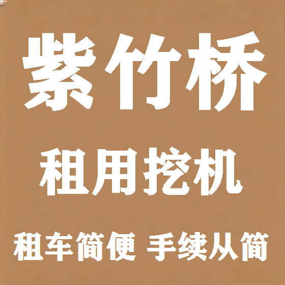 北京紫竹桥挖机租赁图