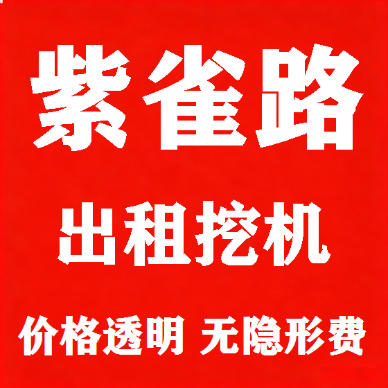 北京紫雀路挖机租赁图